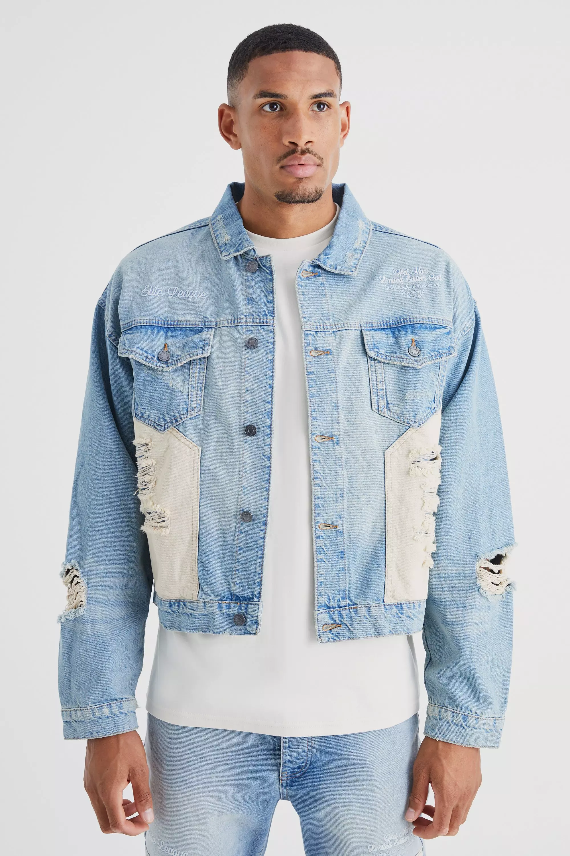 Veste en best sale jean ample